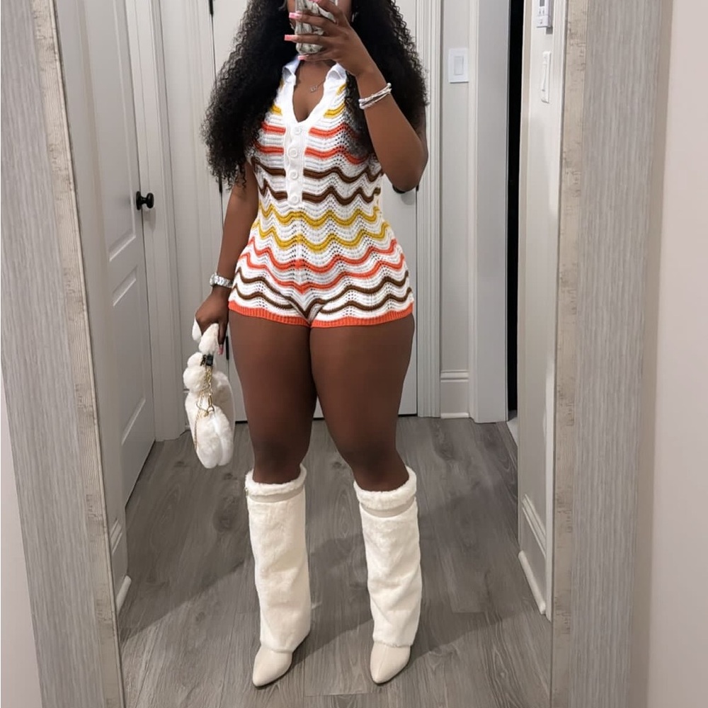 Knit romper